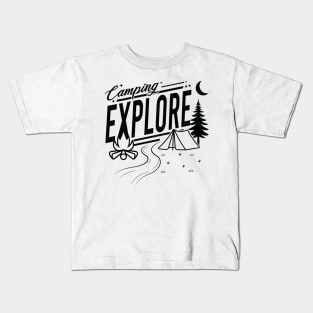 Simple Camping Explore Kids T-Shirt